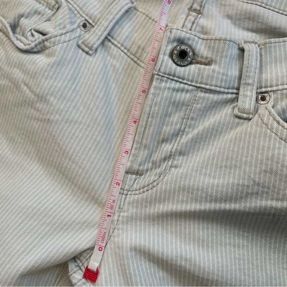Lucky Brand Women's 6 Charlie Capri 28 Pinstripe Nautical Sailor Pants - Picture 8 of 10